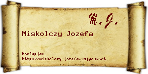 Miskolczy Jozefa névjegykártya